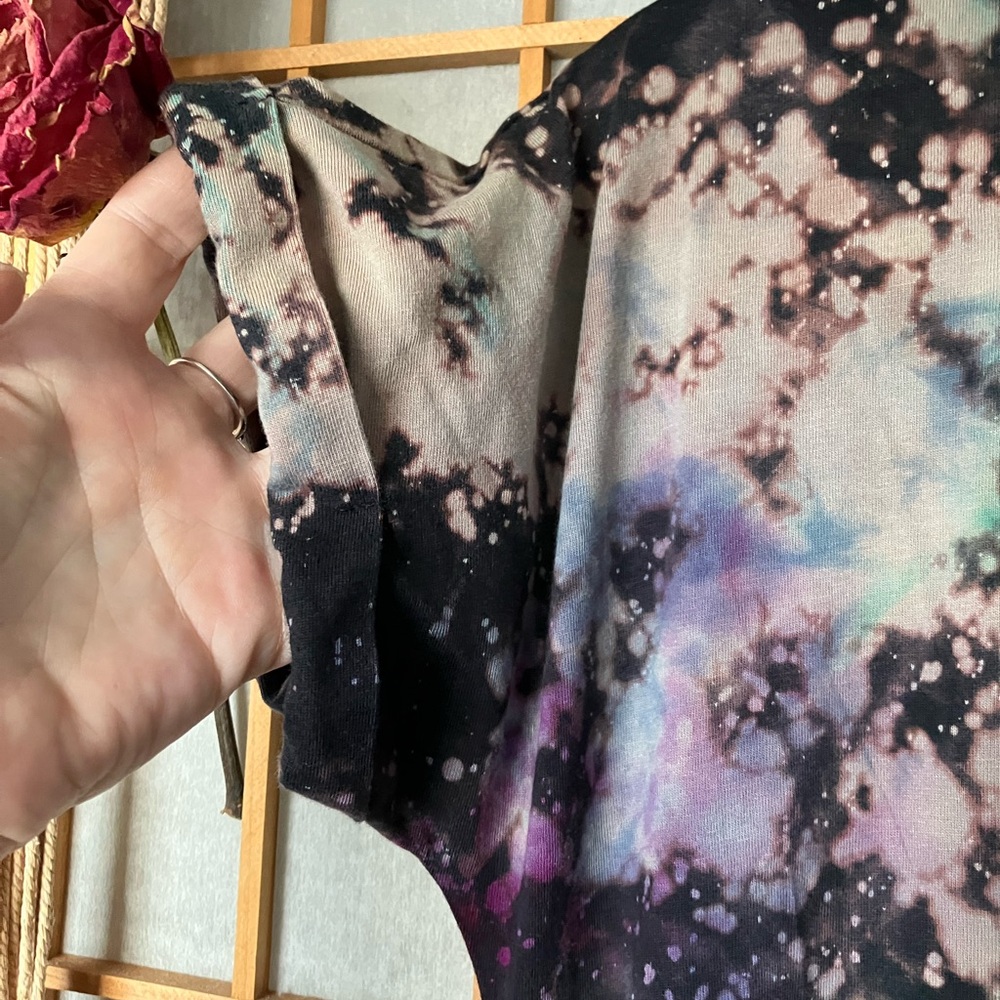 OOAK Handmade Tie Dye! Small 100% Cotton T-Shirt Maxi Dress With Pockets - Picture 3 of 8